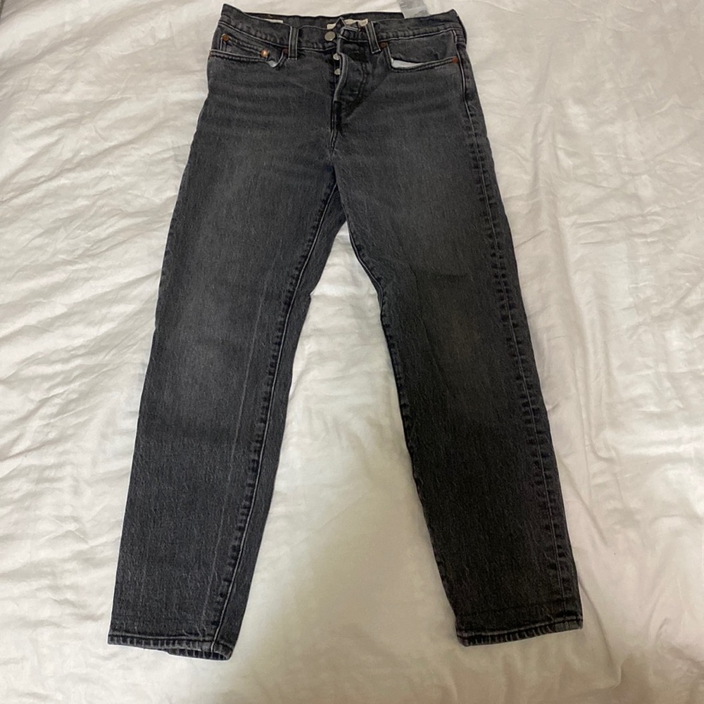 Levis wedgie jeans, black, size 27